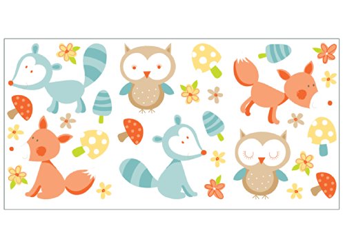 Fun4WallsWS40262 Forest Friends Multi Wall Stickers