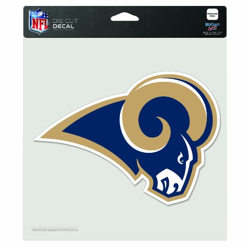 NFL St. Louis Rams 8-by-8 Inch Diecut Colored Decal