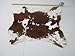 rodeo Brown and White Cowhide Calf Skin Rug
