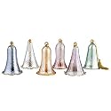 Lenox Bell Crystal Ornaments, Set of 6