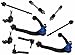 PartsW - 10 Pcs Suspension Kit For Silverado/Sierra/Chevy 99-06 Inner & Outer Tie Rod Ends Lower Ball Joints Sway Bar End Links Upper Control Arms & Ball Joints