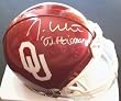 Jason White Autographed Oklahoma Sooners Mini Helmet with " 03 Heisman" inscription