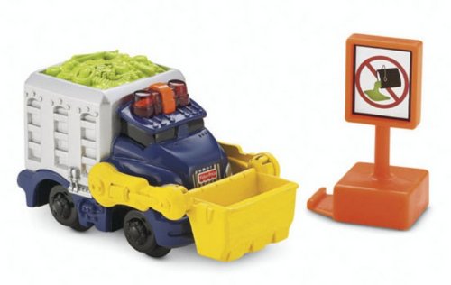 Childrens Toyshop  Toys : GeoTrax Lighted Vehicle: Sparkle 'n Clean Garbage Truck