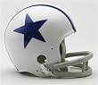 Dallas Cowboys (1960-63) Miniature Replica NFL Throwback Helmet w/2-Bar Mask