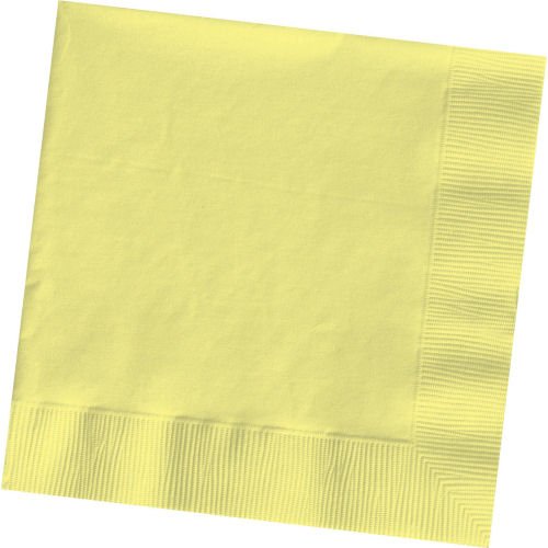 Weddingstar Beverage Size Napkins, Lemon Yellow, 50-Pack Weddingstar Beverage Size Napkins, Lemon Yellow, 50-Pack