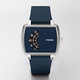 Fossil Silicone Roulette Blue Dial Watch