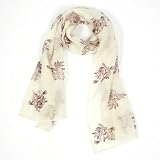 V&A William Morris Print Block Scarf (Cream)||EVAEX||RF10F