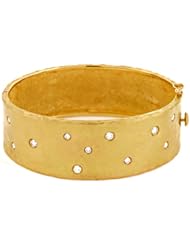 CleverEves 18Kt Gold Y Hammered Bangle 22mm