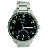 Adee Kaye Ak1058-M Men's Stainless Steel Watch with Military Time Indicator