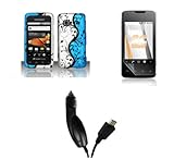 Samsung Galaxy Prevail (Boost Mobile) Premium Combo Pack - Black Vines on B ....