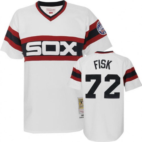 Carlton Fisk Chicago White Sox Authentic 1985 Home Jersey