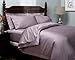 Amazon Brand – Pinzon 400-Thread-Count Hemstitch Egyptian Cotton Pillowcases - King, Plum (Set of 2)