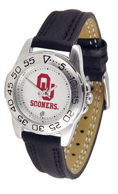 Oklahoma Sooners OU NCAA Womens Leather Wrist Watch