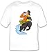 T-shirt with water, man, human, body, individuals, individual, persons, river, cup, mammal, humans, people, pet, animal, person, dog, drinking, canine
