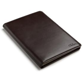 Cole Haan Hand-Stained Smooth Leather Cover for 2nd Generation Kindle with Hinge,Dark Brown