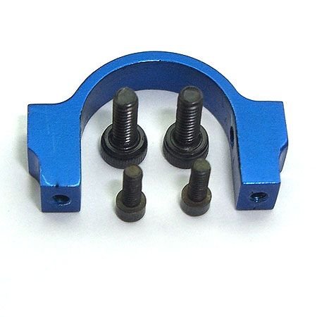 "Alum CNC Horizontal Fin Holder, Blue: Blade 400" "Alum CNC Horizontal Fin Holder, Blue: Blade 400"