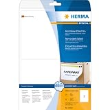 HERMA Haftetiketten wei&szlig; A4 Movables 199,6x143 50ET 25BL