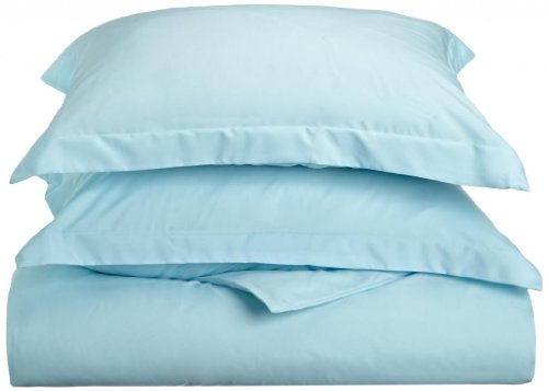 Duvet Cover Full Queen, Aqua Light Blue