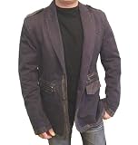Hause Howe Theater of Pain Blazer Jacket Leather Trim Sexy Lining Size 44