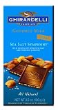 Ghirardelli Chocolate Gourmet Milk Bar, Sea Salt Symphony, 3.5-Ounce Bars (Pack of 6)