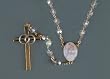 Wedding Rosary - 5mm AB Crystal Beads - 18" Gold Plated - IMPORTED FROM ITALY - Boxed