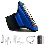Blue Durable Moisture Resistant Neoprene Protective Exercise Workout Armban ....