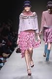 $885 New MOSCHINO Satin Pink Silk Tiered Skirt 8 / 42