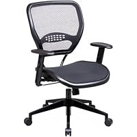 Space 5560 Space Air Grid Deluxe Task Chair, 20-1/2w x 19-1/2d x 42h, Black