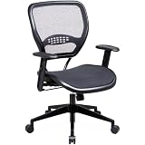Space 5560 Space Air Grid Deluxe Task Chair, 20-1/2w x 19-1/2d x 42h, Black