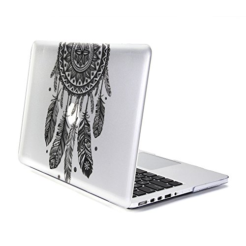 MacBook Pro 13 Retina Case, GMYLE Hard Case Print Glossy for MacBook Pro 13 with Retina display (Model: A1425 and A1502) - Black Dream Catcher Pattern Glossy Hard Cover (Not fit for MacBook Pro 13)