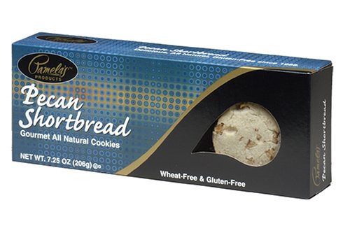 Pamela's Products Pecan Shortbread Cookies, 7.25-Ounce Boxes (Pack of 6)