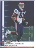 2009 Topps Finest Football Card #9 Terrell Owens Buffalo Bills Shipped In Protective ScrewDown Display Case!