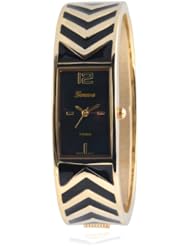Brinley Co. Womens Stainless Steel Cuff Watch