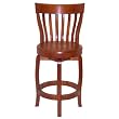 Milano 24&rdquo; Swivel Stool &ndash; Mahogany