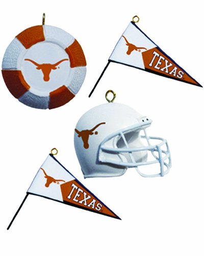 Champion Treasures NCAA Texas Longhorns Four-Pack Sports Ornaments
