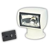 Jabsco 60020-0000 Marine 135SL Remote Control Marine Halogen Searchlight (12-Volt, 10-Amp, 100000CP, Joystick Control)