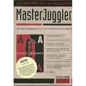 [CD-ROM] Master Juggler Utility Font Mgmt by The Utility Company Alsoft