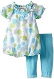 Little Lass Baby-Girls Infant 2 Piece Capri Set with Dots