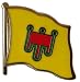 Pin's (épinglette) Drapeau France Auvergne - 2 x 2 cm