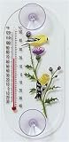 Aspects Goldfinch Pair Window Thermometer