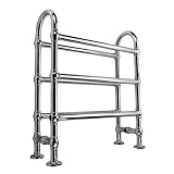 HEATED Traditional Chrome Towel Rail Radiator Rad