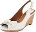 Clarks Women's Fiddle Bow II Slingback Sandal,White Leather,6.5 M US