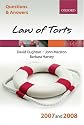 Q&A: Law of Torts 2007 and 2008