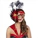 Senorita Sequin Feather Mask
