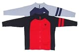Boys' Color Block Full Zip Sweater with Embroidery