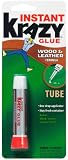 Krazy Glue KG82148R Instant Crazy Glue Wood and Leather Formula Tube 0.07-Ounce