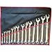 Allied Tools WC1006 Wrench Set with Pouch; Combo; 3/8in. to 1-1/4in.; 14-Pcs SAE; Alloy Steel