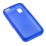 Blue Flexible Soft Silicone Skin Case for Sprint Samsung SPH-M800 Instinct Cell Phone