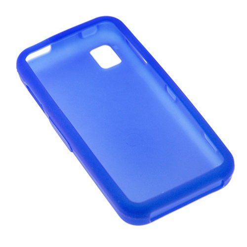Blue Flexible Soft Silicone Skin Case for Sprint Samsung SPH-M800 Instinct Cell Phone