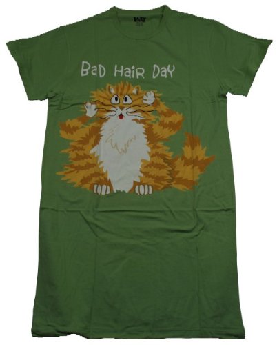 Bad Hair Day Nightshirt Lazy One Apparel Our Cat
